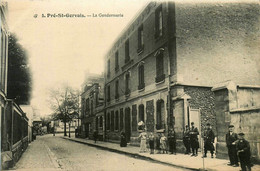 Le Pré St Gervais * Rue Et Vue Sur La Gendarmerie Nationale * Gendarme - Le Pre Saint Gervais