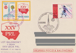 Poland Post - Balloon PBA.1969.poz.kat.A.02: Flight XXX Y. PRL KATOWICE - Palloni