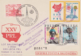 Poland Post - Balloon PBA.1969.poz.kat.B.02: Flight XXX Y. PRL KATOWICE - Ballonnen