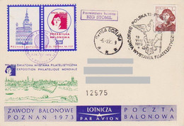 Poland Post - Balloon PBA.1973.poz.sto.A.08: Competitions Poznan 73 STOMIL - Balloons