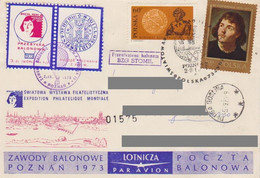 Poland Post - Balloon PBA.1973.poz.sto.B.09: Competitions Poznan 73 STOMIL - Globos