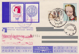 Poland Post - Balloon PBA.1973.poz.sto.B.11: Competitions Poznan 73 STOMIL - Ballonpost