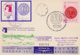 Poland Post - Balloon PBA.1973.poz.sto.B.12: Competitions Poznan 73 STOMIL - Palloni