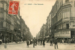 Lille * La Rue Nationale * Commerce ROYAL , établissement J. DREUX - Lille