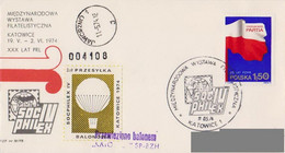 Poland Post - Balloon PBA.1974.kat.kat.02: Exhibition Socphilex IV KATOWICE - Globos