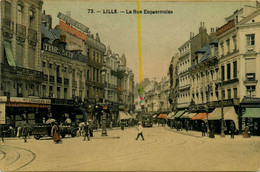 Lille * La Rue Esquermoise * Commerces Magasins * Tramway Tram - Lille