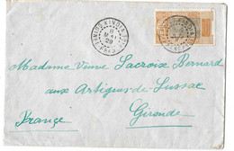 LETTRE   DE KINDIA..GUINEE FRANCAISE.1929.. POUR ARTIGUES DE LUSSAC..FRANCE N°93  TBE SCAN - Lettres & Documents