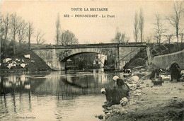 Pont Scorff * Vue Sur Le Pont * Lavoir Laveuses Lavandières - Pont Scorff