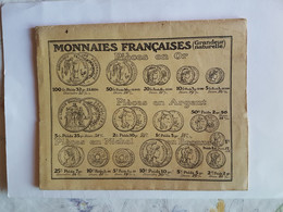 PROTEGE  CAHIER   MONNAIES  FRANCAISES  OR  ARGENT  NICKEL  BRONZE   LIBRAIRIE L ASTAY  MONTPELLIER - Other