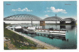 8400  RIESA, ELBBRÜCKE MIT DAMPFER RIESA  ~1910 - Riesa