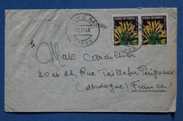 AD16  GABON AEF BELLE LETTRE 1958  +++++     POUR PERRIGUEUX + + AFFRANCH . PLAISANT - Storia Postale