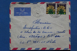 AD16  MOYEN CONGO AEF BELLE LETTRE 1958  +++++     POUR NANTES + + AFFRANCH . PLAISANT - Storia Postale