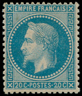 ** FRANCE - Poste - 29B, Type II, Signé Costes: 20c. Bleu - 1863-1870 Napoléon III. Laure