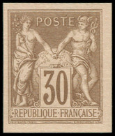 (*) FRANCE - Poste - 80d, Régents Non Dentelé: 30c. Brun-jaune - Ohne Zuordnung