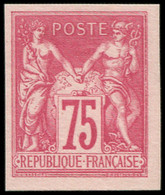 (*) FRANCE - Poste - 81b, Régents Non Dentelé: 75c. Rose - Altri & Non Classificati