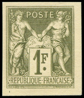(*) FRANCE - Poste - 82c, Régents Non Dentelé: 1f. Olive Clair - Ohne Zuordnung