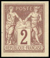 (*) FRANCE - Poste - 85c, Régents Non Dentelé: 2c. Brun-rouge - Altri & Non Classificati