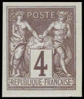 (*) FRANCE - Poste - 88d, Régents Non Dentelé: 4c. Lilas-brun S. Azuré - Altri & Non Classificati
