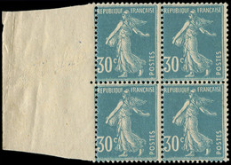 ** FRANCE - Poste - 192c, Type II (roulette), Bloc De 4, Bdf: 30c. Semeuse Bleu - Altri & Non Classificati