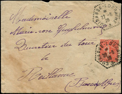 LET FRANCE - Poste - 199, Enveloppe, Cachet Hexagonal "Cuirassé Lorraine 22/5/28", Avec Texte Sur Papier En-tête "Lorrai - Briefe U. Dokumente