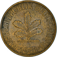 Monnaie, République Fédérale Allemande, 10 Pfennig, 1981, Karlsruhe, TTB - 10 Pfennig