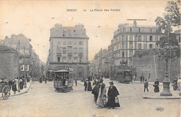 CPA 29 BREST LA PLACE DES PORTES - Brest