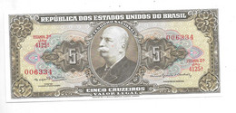 *brazil 5 Cruzeiros 1964  176d  Unc Sign. 14 - Brazil