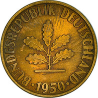 Monnaie, République Fédérale Allemande, 10 Pfennig, 1950, Munich, TTB, Brass - 10 Pfennig