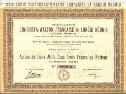 Compagnie Lincrusta-Walton Française Et Loréid Réunis - Textile