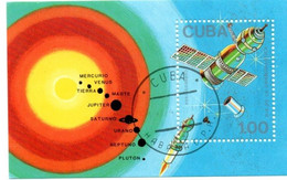 Soyouz Vénus Cosmonaute - 2 Bloc Cuba - Planètes Système Solaire - Amérique Du Nord