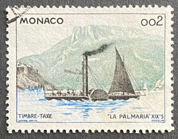 MCOT057U - Tax Stamps - Mail Delivery - 0.02 F Used Tax Stamp - Monaco - 1960 - Revenue