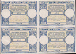 * ANGOLA - Coupons Réponse - Bloc De 4 Non émis, Provenant De L'album UPU 1947: 3$00 - Angola