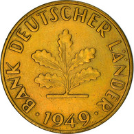 Monnaie, République Fédérale Allemande, 10 Pfennig, 1949, Stuttgart, TTB+ - 10 Pfennig