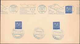 LET Sports D'hiver - Poste - Tchécoslovaquie CP, Flamme + Cachet (bleu): "concours De Ski, FIS, Tatras 1935" - Wintersport (Sonstige)