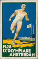 CP Jeux Olympiques - Poste - Pays-Bas, CP Neuve Polychrome: 1928 Jeux Olympiques D'Amsterdam, Coureur - Sonstige & Ohne Zuordnung