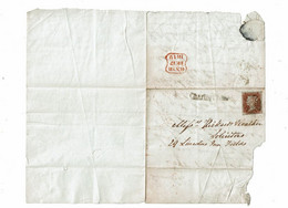 CTN74 - GRANDE BRETAGNE VICTORIA ND OBL. CROIX DE MALTE 17/12/1842 - Covers & Documents