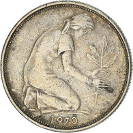 Monnaie, République Fédérale Allemande, 50 Pfennig, 1970, Stuttgart, TB+ - 50 Pfennig