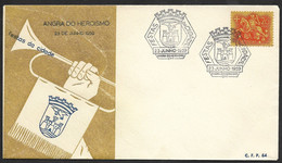 Portugal Cachet Commémoratif  Fête De La Ville Angra Do Heroísmo Açores 1959 Event Postmark City Festival Azores - Flammes & Oblitérations