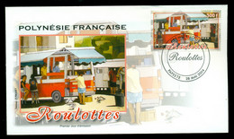 French Polynesia 2004 Mobile Snack Bars FDC - Lettres & Documents
