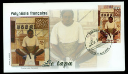 French Polynesia 2005 Woman Making Tapa Cloth FDC - Cartas & Documentos