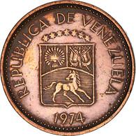 Monnaie, Venezuela, 5 Centimos, 1974, TB+, Copper Clad Steel, KM:49 - Venezuela