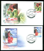 French Polynesia 2006 Polynesian Women 2xFDC - Storia Postale