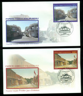 French Polynesia 2007 Papeete Yesterday & Today 2xFDC - Covers & Documents