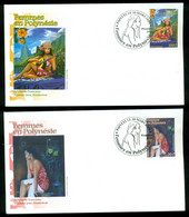 French Polynesia 2009 Polynesian Women 2xFDC - Lettres & Documents