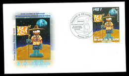 French Polynesia 2009 First Man On The Moon 40th Anniv. FDC - Brieven En Documenten