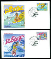 French Polynesia 2009 Water Activities FDC - Lettres & Documents