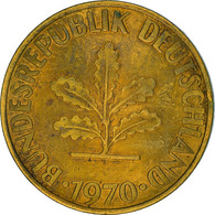 Monnaie, République Fédérale Allemande, 10 Pfennig, 1970, Hamburg, TTB, Brass - 10 Pfennig