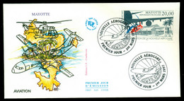 Mayotte 1997 Opening Of New Air Terminal FDC - Cartas & Documentos