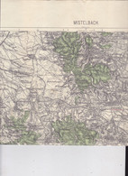 AUSTRIA, N. O.  --  MISTELBACH --  TOPOGRAF. KARTE  --  69 Cm X 49 Cm - Mistelbach