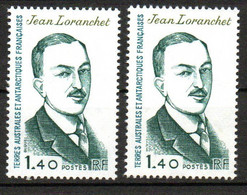 Col24 Taaf Terres Australes 1981 N° 94 & 94a Variété Neuf XX MNH  Cote 43,10 Euro - Unused Stamps